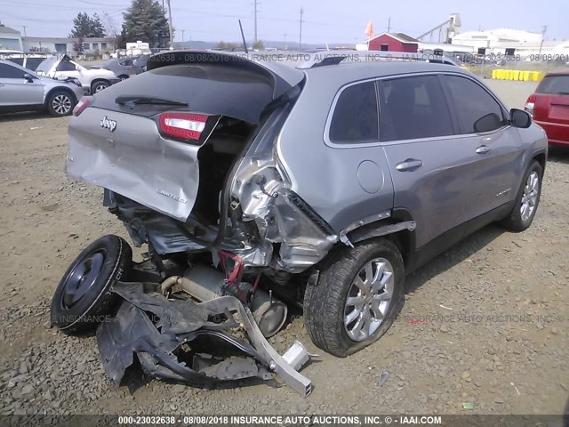 1C4PJMDB4GW152370 - 2016 JEEP CHEROKEE LIMITED 银色 照片 4