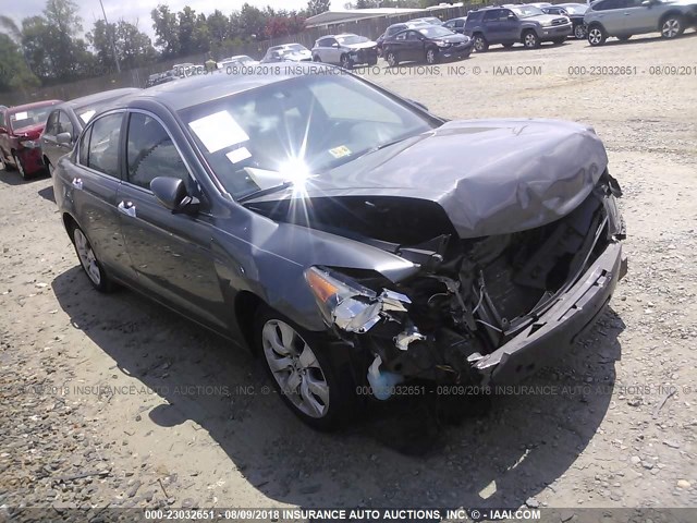 1HGCP36839A022672 - 2009 HONDA ACCORD EXL GRAY photo 1