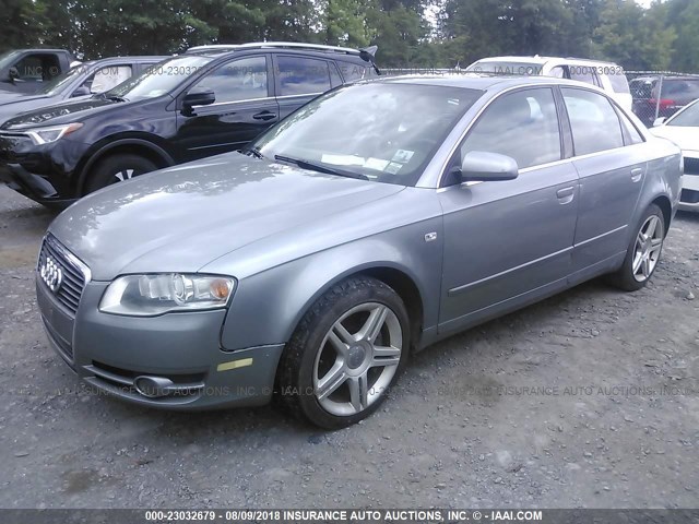 WAUDF78E17A146885 - 2007 AUDI A4 2.0T QUATTRO GRAY photo 2