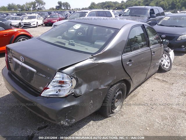 4T1BE32K94U853310 - 2004 TOYOTA CAMRY LE/XLE/SE GRAY photo 4