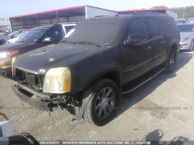 1GKFK66827J322989 - 2007 GMC YUKON XL DENALI BLACK photo 2