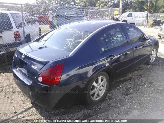 1N4BA41E45C855030 - 2005 NISSAN MAXIMA SE/SL BLUE photo 4