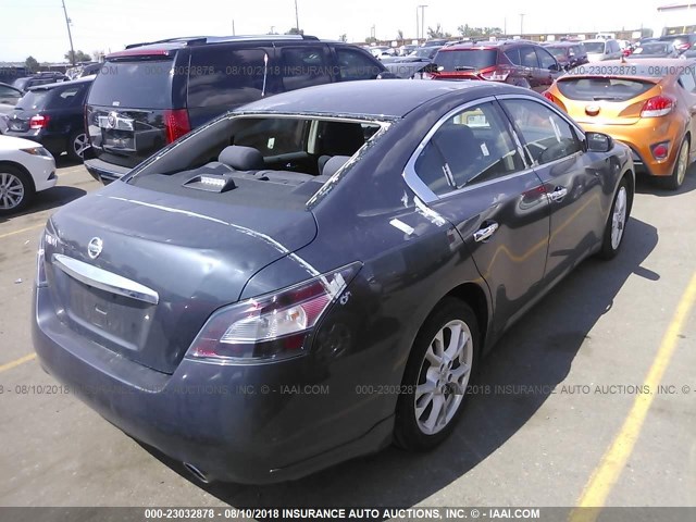 1N4AA5AP2DC841788 - 2013 NISSAN MAXIMA S/SV GRAY photo 4