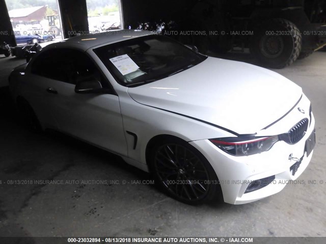 WBA3T1C5XFP820990 - 2015 BMW 428 XI SULEV WHITE photo 1