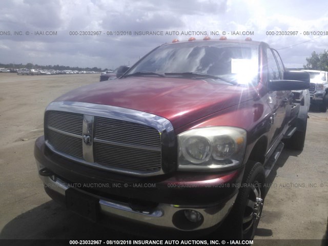 3D7MX48C37G741788 - 2007 DODGE RAM 3500 ST/SLT MAROON photo 2