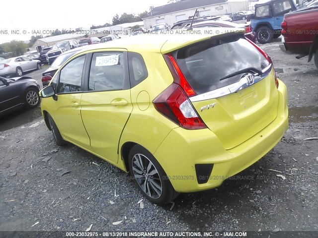 3HGGK5H83FM752766 - 2015 HONDA FIT EX/EXL YELLOW photo 3