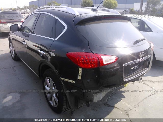 JNKAJ09E38M305589 - 2008 INFINITI EX35 JOURNEY BLACK photo 3