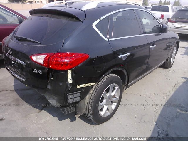 JNKAJ09E38M305589 - 2008 INFINITI EX35 JOURNEY BLACK photo 4