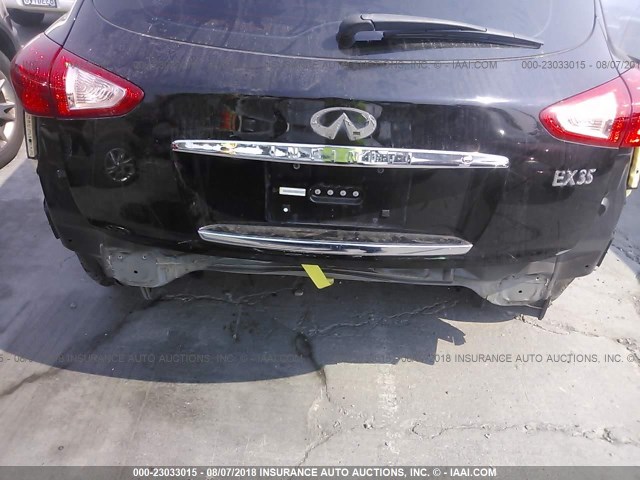 JNKAJ09E38M305589 - 2008 INFINITI EX35 JOURNEY BLACK photo 6