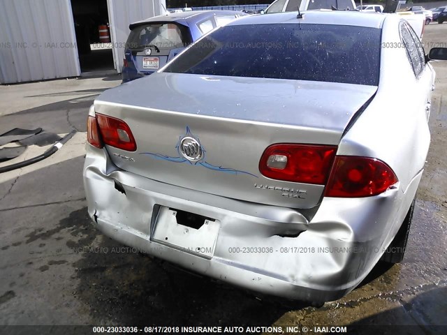 1G4HD57228U122693 - 2008 BUICK LUCERNE CXL SILVER photo 6