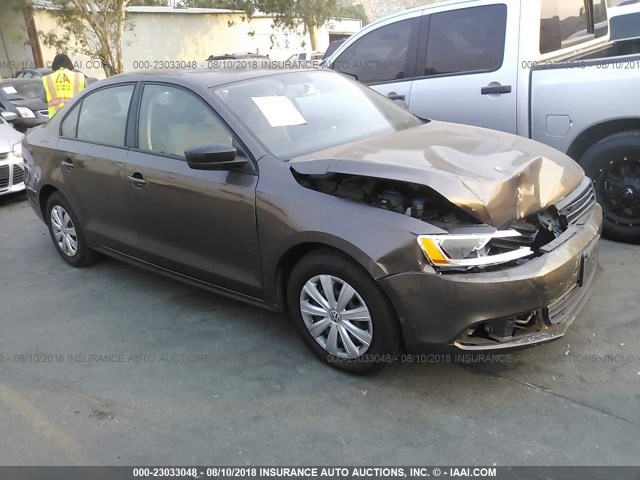 3VW2K7AJ2BM041407 - 2011 VOLKSWAGEN JETTA S BROWN photo 1