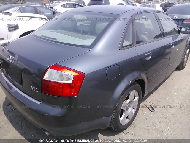 WAULC68E53A247467 - 2003 AUDI A4 1.8T QUATTRO Light Blue photo 4