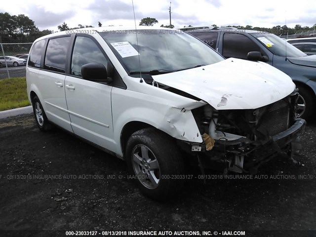 2D4RN4DE2AR328049 - 2010 DODGE GRAND CARAVAN SE WHITE photo 1