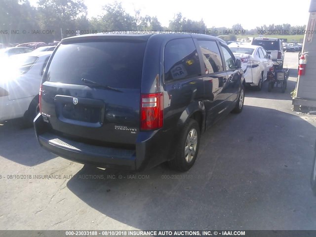 1D8HN44E39B513957 - 2009 DODGE GRAND CARAVAN SE BLUE photo 4