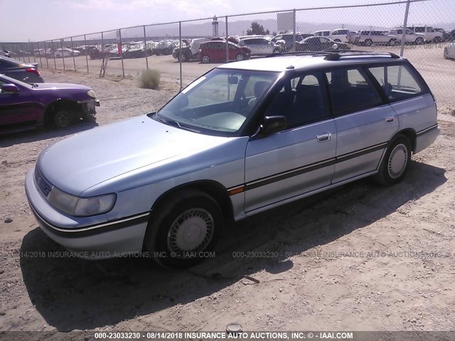 4S3BJ6333R6943993 - 1994 SUBARU LEGACY L/L ALPINE Light Blue photo 2