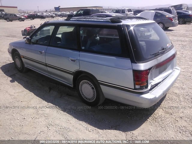 4S3BJ6333R6943993 - 1994 SUBARU LEGACY L/L ALPINE Light Blue photo 3