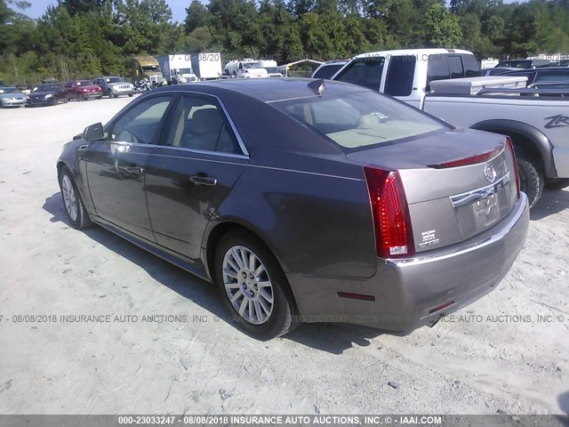 1G6DE5E59C0145422 - 2012 CADILLAC CTS LUXURY COLLECTION BROWN photo 3