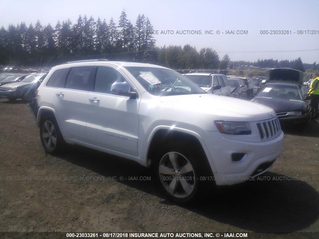 1C4RJFCT8EC198359 - 2014 JEEP GRAND CHEROKEE OVERLAND WHITE photo 1