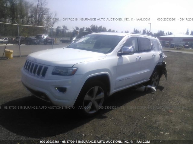 1C4RJFCT8EC198359 - 2014 JEEP GRAND CHEROKEE OVERLAND WHITE photo 2