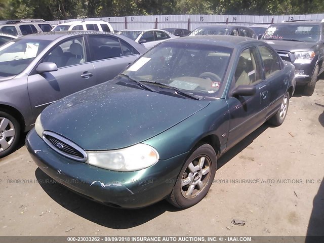 3FAFP6633YM116186 - 2000 FORD CONTOUR SE GREEN photo 2