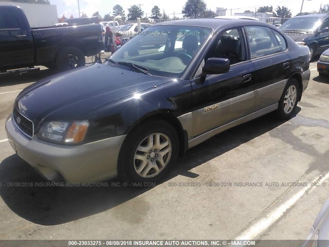 4S3BE686337211470 - 2003 SUBARU LEGACY OUTBACK LIMITED BLACK photo 2