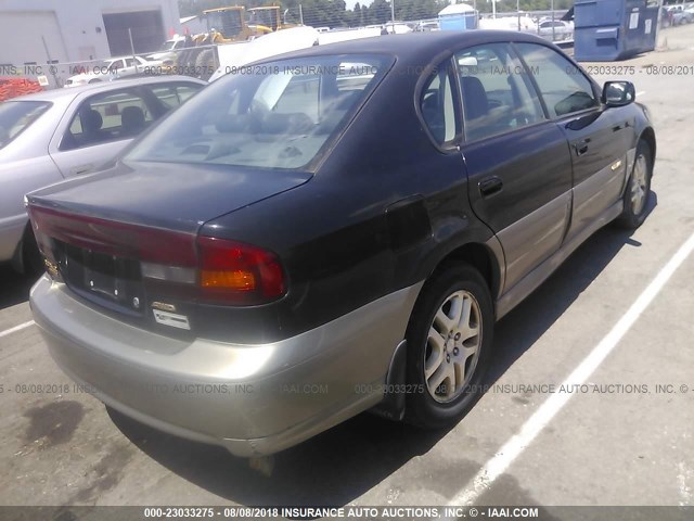 4S3BE686337211470 - 2003 SUBARU LEGACY OUTBACK LIMITED BLACK photo 4