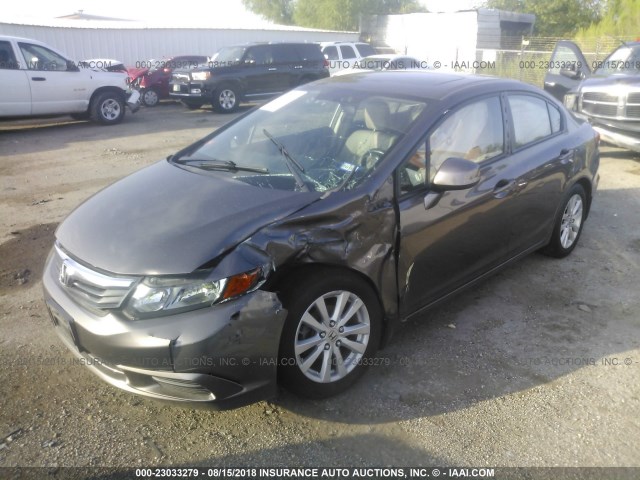 2HGFB2F97CH543952 - 2012 HONDA CIVIC EXL 棕色 照片 2