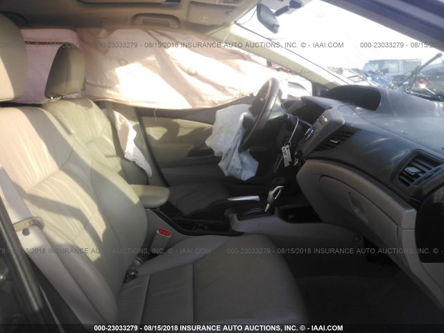 2HGFB2F97CH543952 - 2012 HONDA CIVIC EXL 棕色 照片 5
