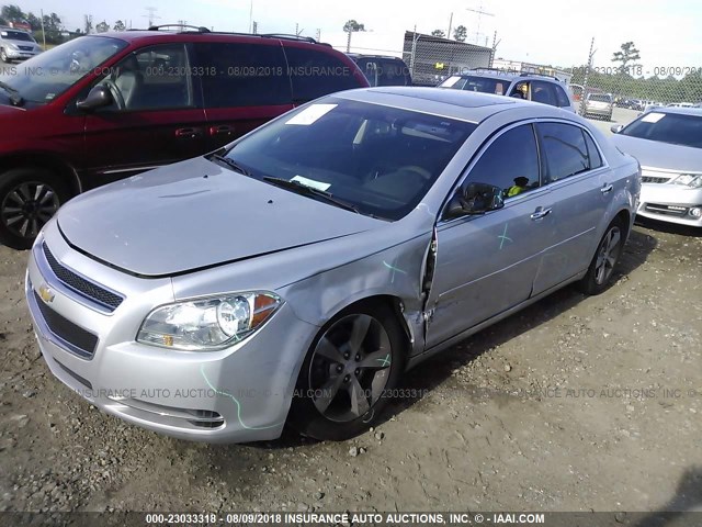 1G1ZC5EU9CF349014 - 2012 CHEVROLET MALIBU 1LT ვერცხლისფერი ფოტო 2