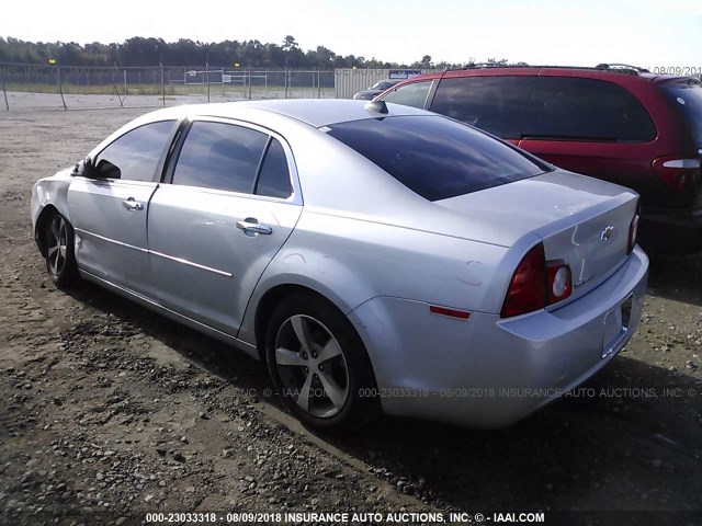 1G1ZC5EU9CF349014 - 2012 CHEVROLET MALIBU 1LT ვერცხლისფერი ფოტო 3