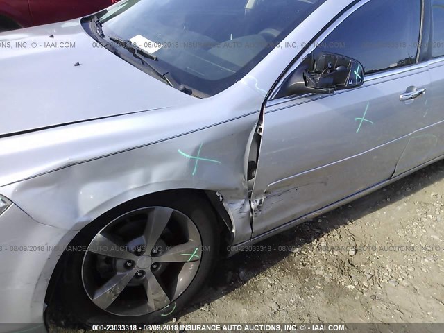 1G1ZC5EU9CF349014 - 2012 CHEVROLET MALIBU 1LT ვერცხლისფერი ფოტო 6