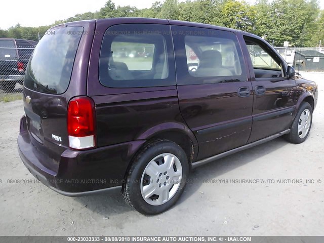 1GNDU23118D156226 - 2008 CHEVROLET UPLANDER LS ბურგუნდია ფოტო 4