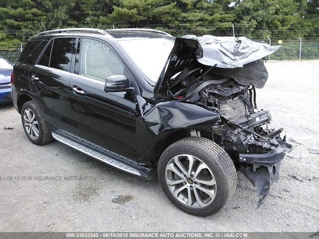 4JGDA5HB3GA654072 - 2016 MERCEDES-BENZ GLE 350 4MATIC BLACK photo 1