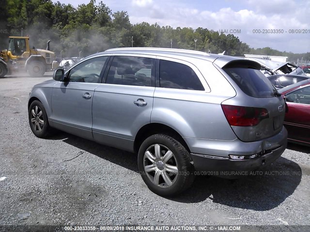 WA1BY74L88D023670 - 2008 AUDI Q7 3.6 QUATTRO PREMIUM SILVER photo 3