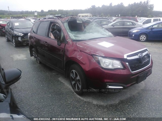 JF2SJAEC4HH497115 - 2017 SUBARU FORESTER 2.5I PREMIUM RED photo 1