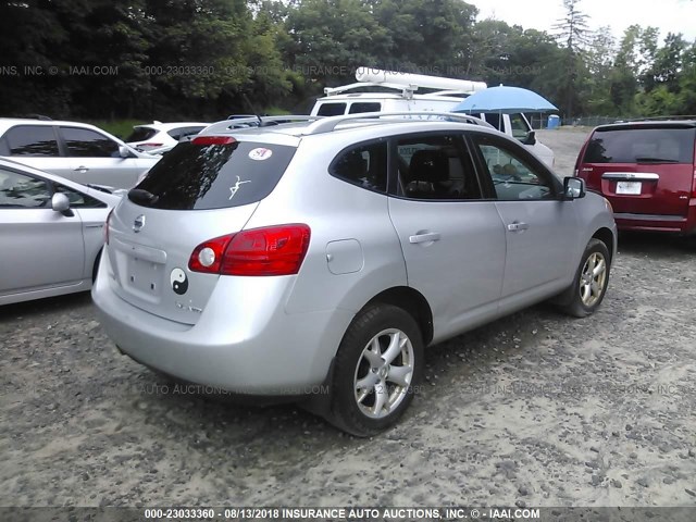 JN8AS58V39W433161 - 2009 NISSAN ROGUE S/SL SILVER photo 4