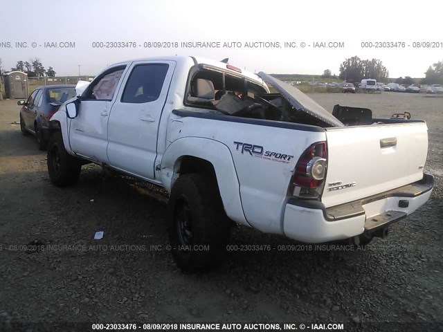 3TMLU4EN5FM186976 - 2015 TOYOTA TACOMA DOUBLE CAB/TRD PRO WHITE photo 3