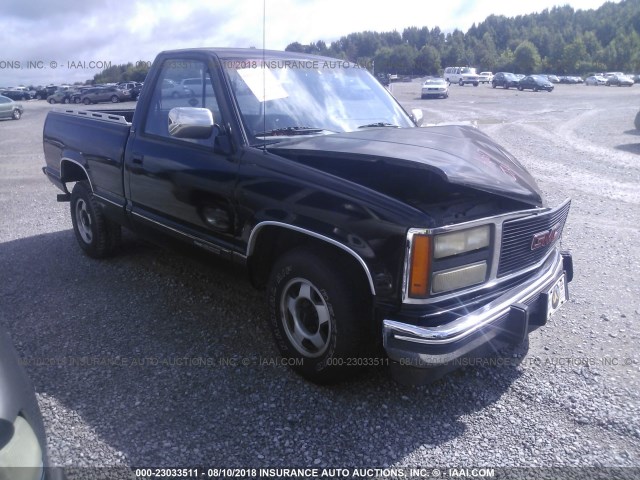 1GTDC14K7MZ500605 - 1991 GMC SIERRA C1500 BLACK photo 1