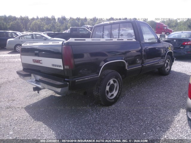 1GTDC14K7MZ500605 - 1991 GMC SIERRA C1500 BLACK photo 4