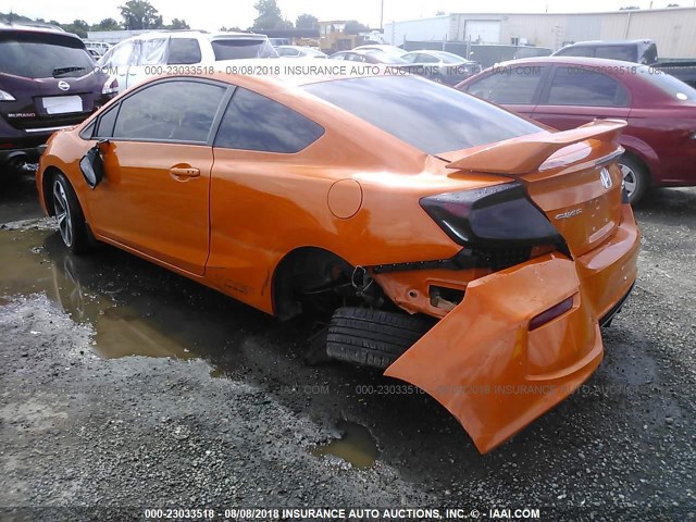 2HGFG4A57FH702247 - 2015 HONDA CIVIC SI ORANGE photo 3