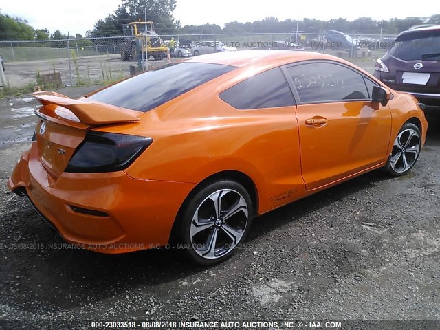 2HGFG4A57FH702247 - 2015 HONDA CIVIC SI ORANGE photo 4