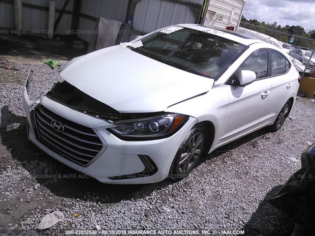 5NPD84LF2HH195485 - 2017 HYUNDAI ELANTRA SE/VALUE/LIMITED WHITE photo 2