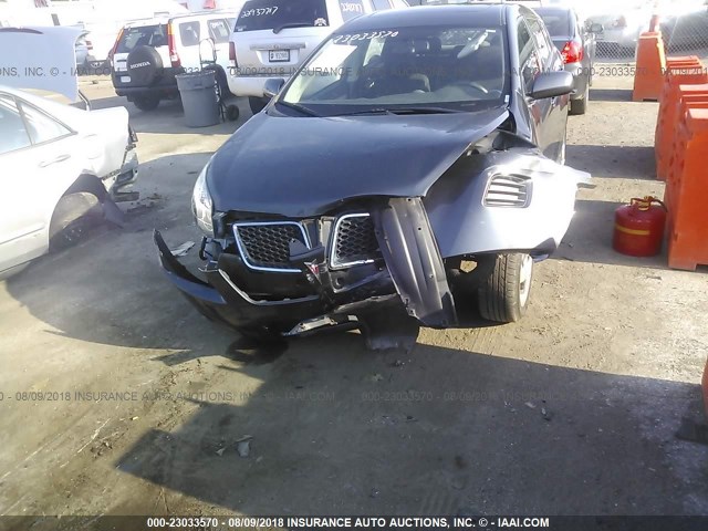 5Y2SP6E82AZ405098 - 2010 PONTIAC VIBE BLACK photo 6