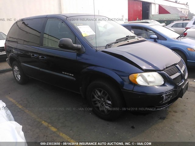 1B4GP45G51B113209 - 2001 DODGE CARAVAN SPORT Dark Blue photo 1