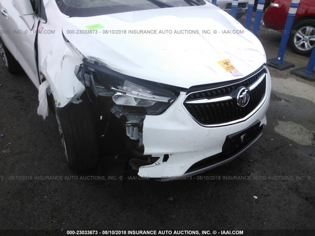 KL4CJASB8HB238865 - 2017 BUICK ENCORE PREFERRED WHITE photo 6