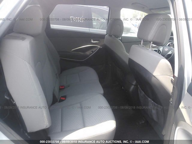 KM8SM4HFXJU271716 - 2018 HYUNDAI SANTA FE SE SILVER photo 8