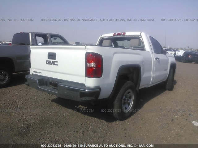 1GTN1TEH8EZ301444 - 2014 GMC SIERRA C1500 WHITE photo 4