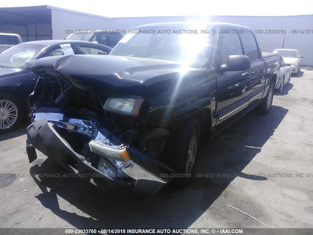 2GCEC13T761122134 - 2006 CHEVROLET SILVERADO C1500 BLACK photo 2