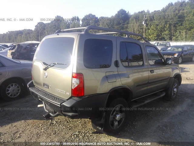 5N1ED28T32C566333 - 2002 NISSAN XTERRA XE/SE TAN photo 4