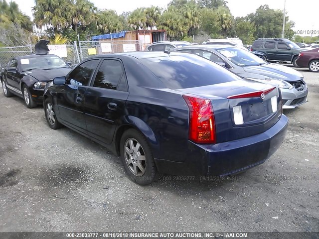 1G6DP567050188687 - 2005 CADILLAC CTS HI FEATURE V6 BLACK photo 3